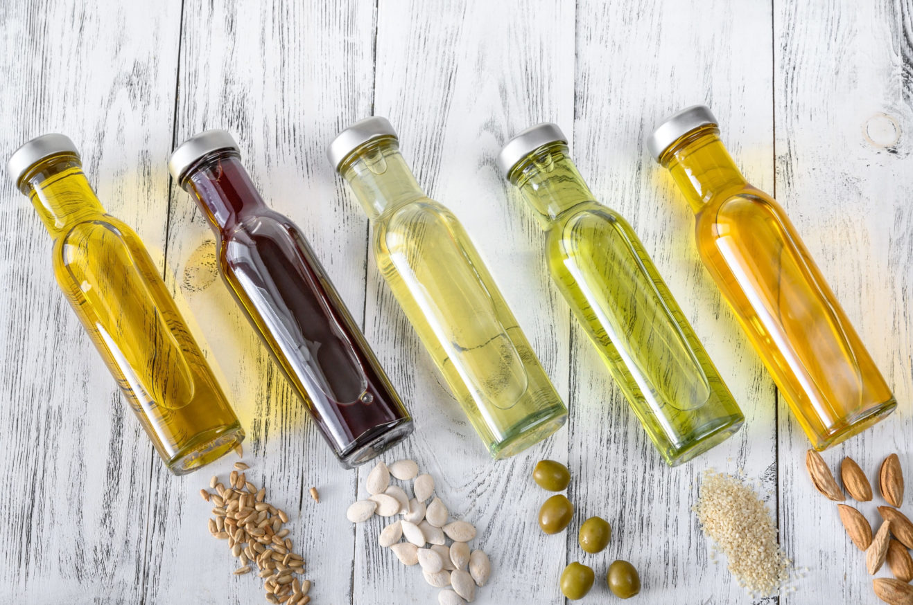 Assortment of vegetable oils